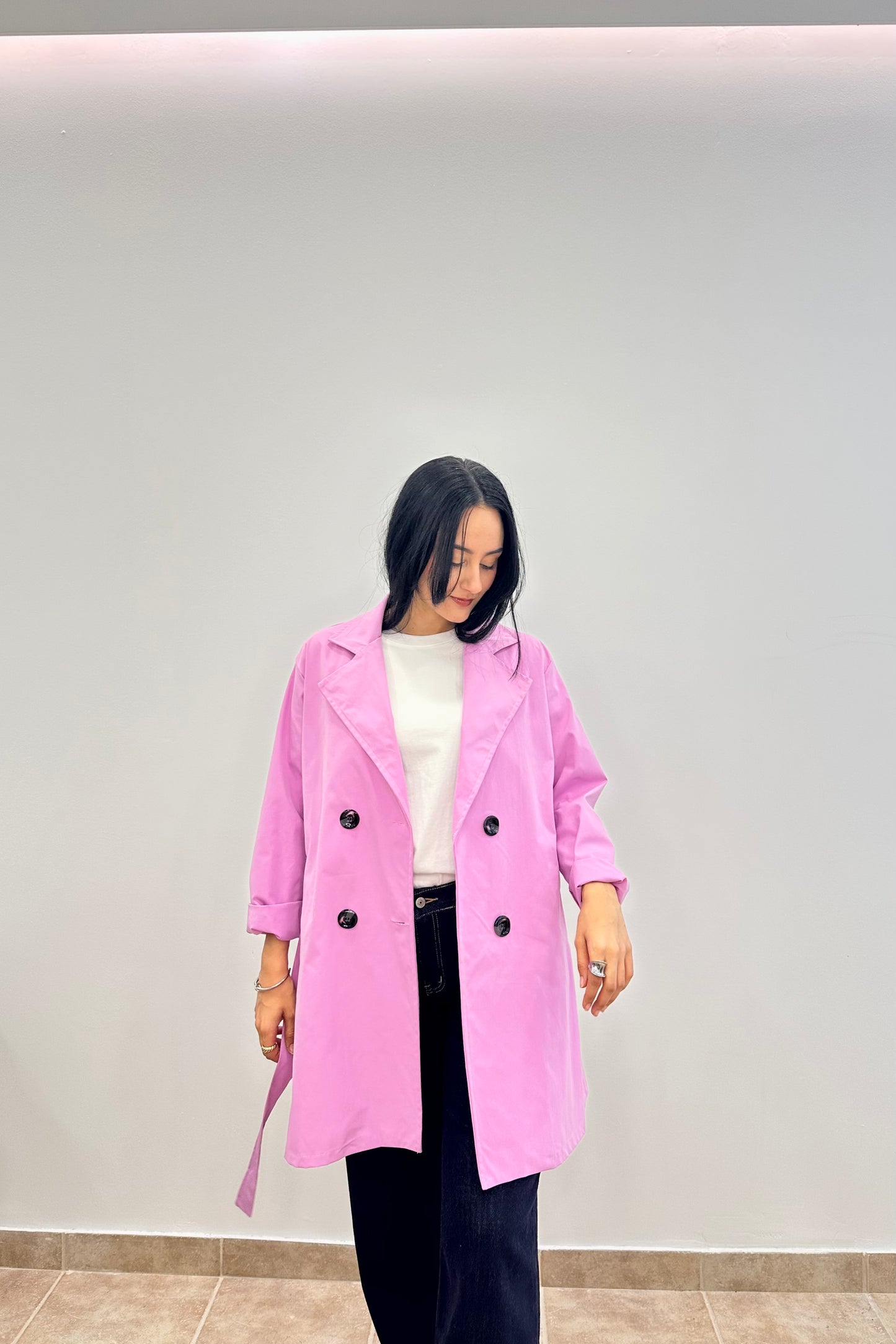Ethereal Pink Trench