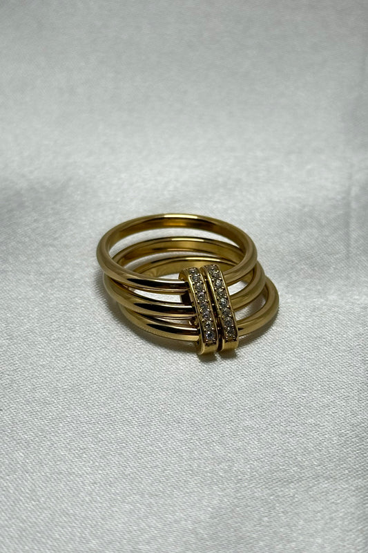 golden dust woman ring