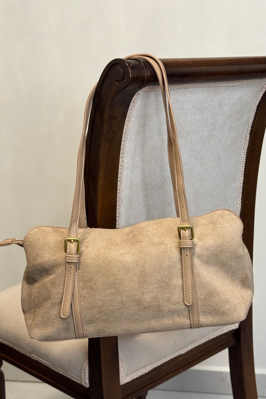 Velour Strap Details bag