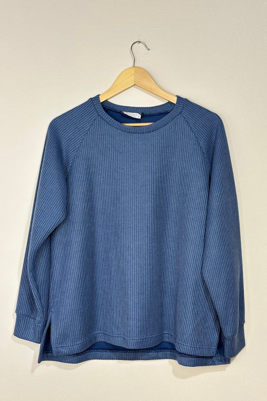 Waffle Knit Oversized Sweater