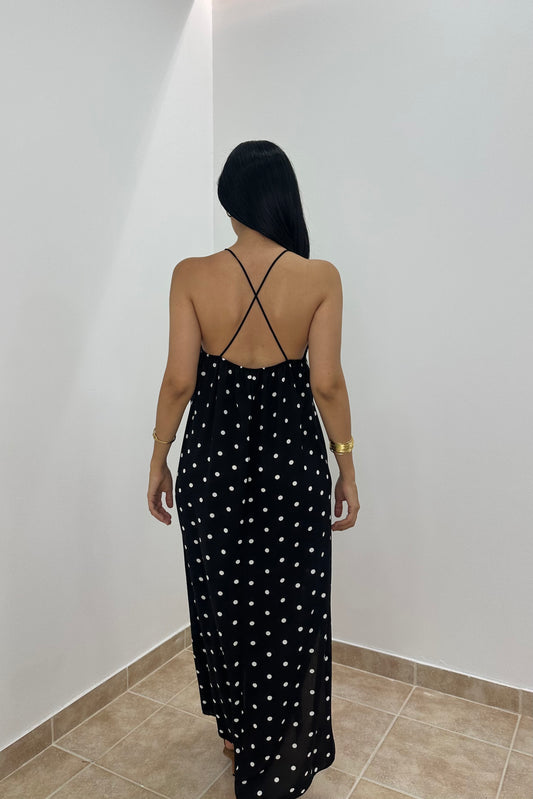 Polka Dot Maxi Dress