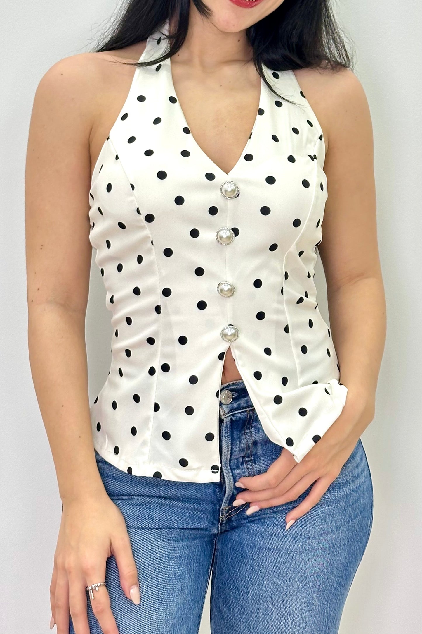 Polka dots top