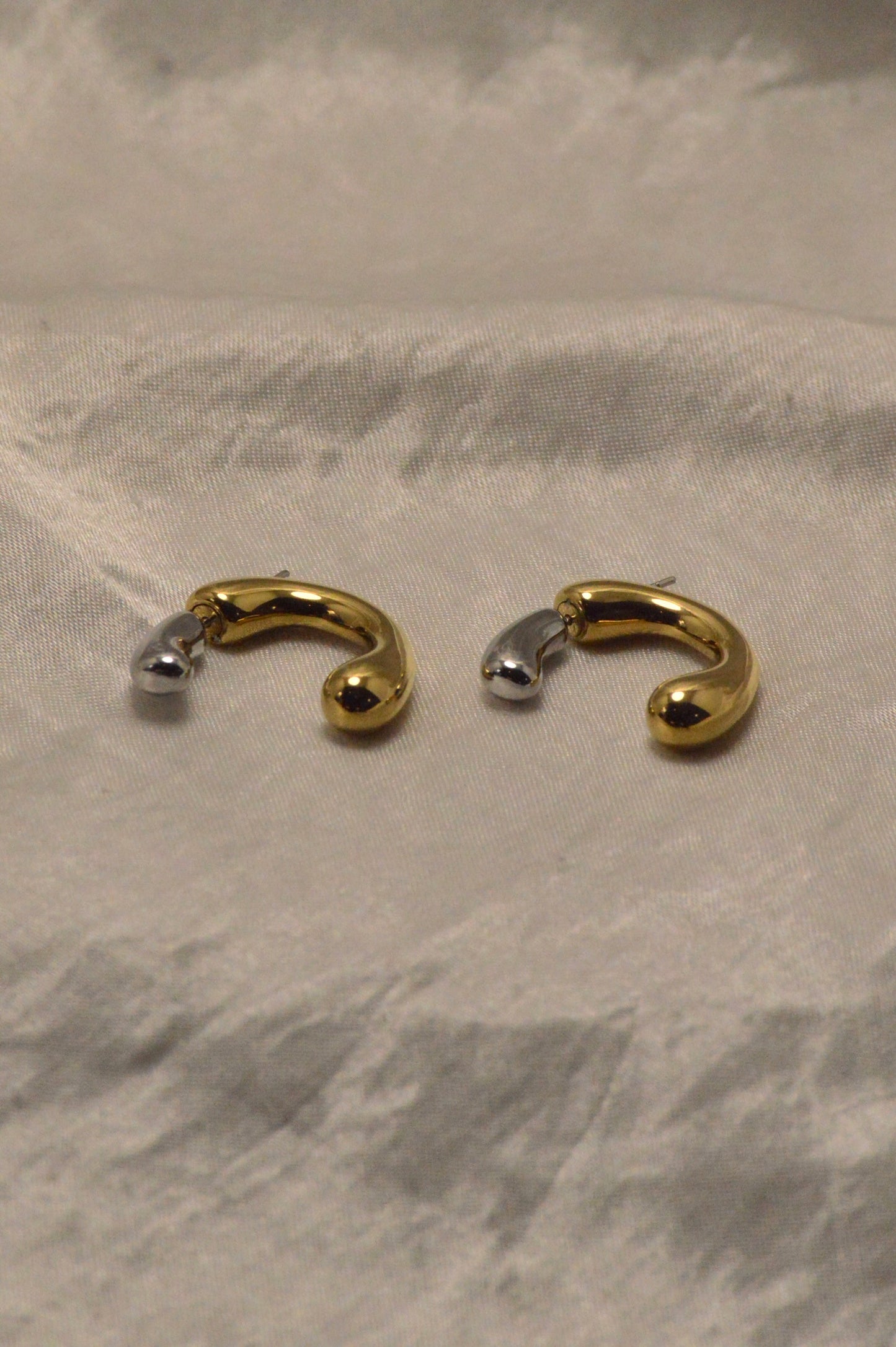 Dual Tone Earrings