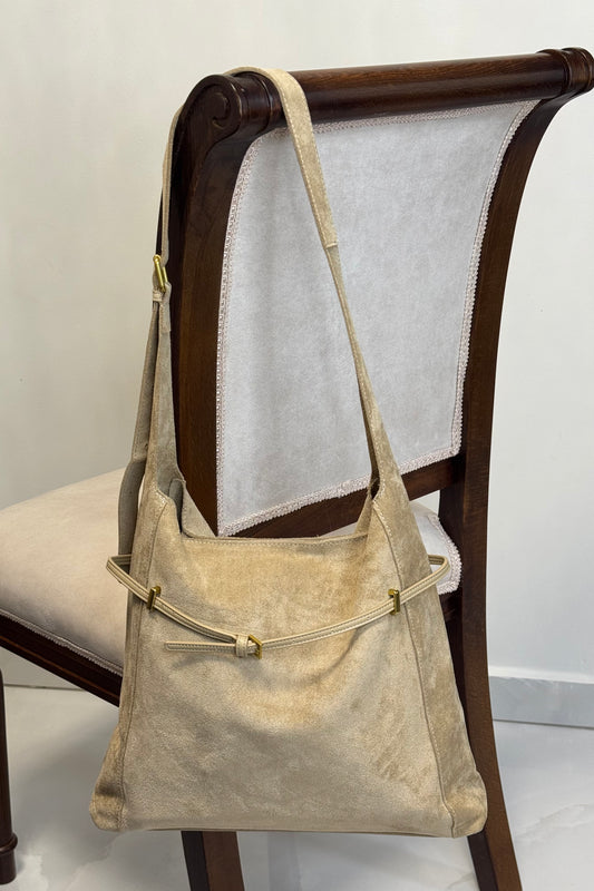 Soft Velour Shoulder Bag