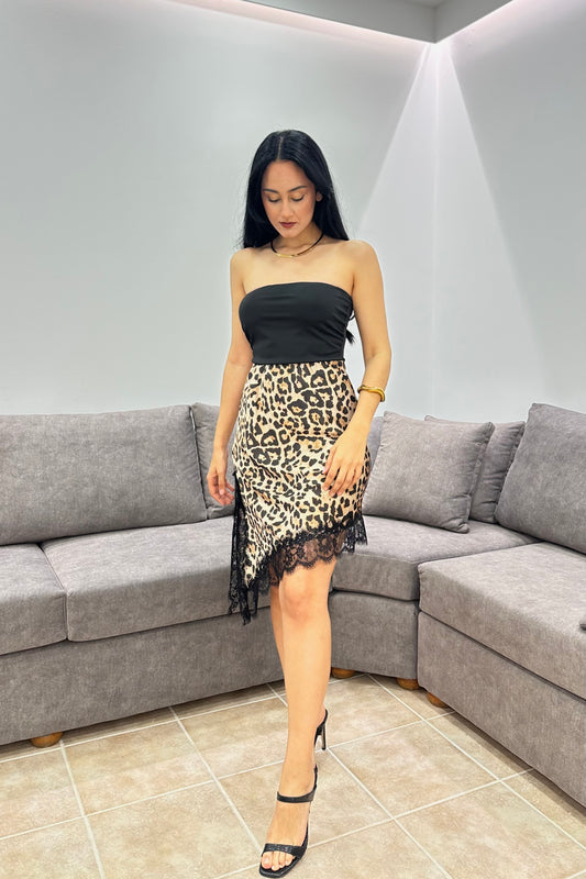 Leopard skirt