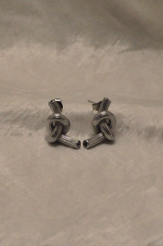 Golden Knot Studs Earrings