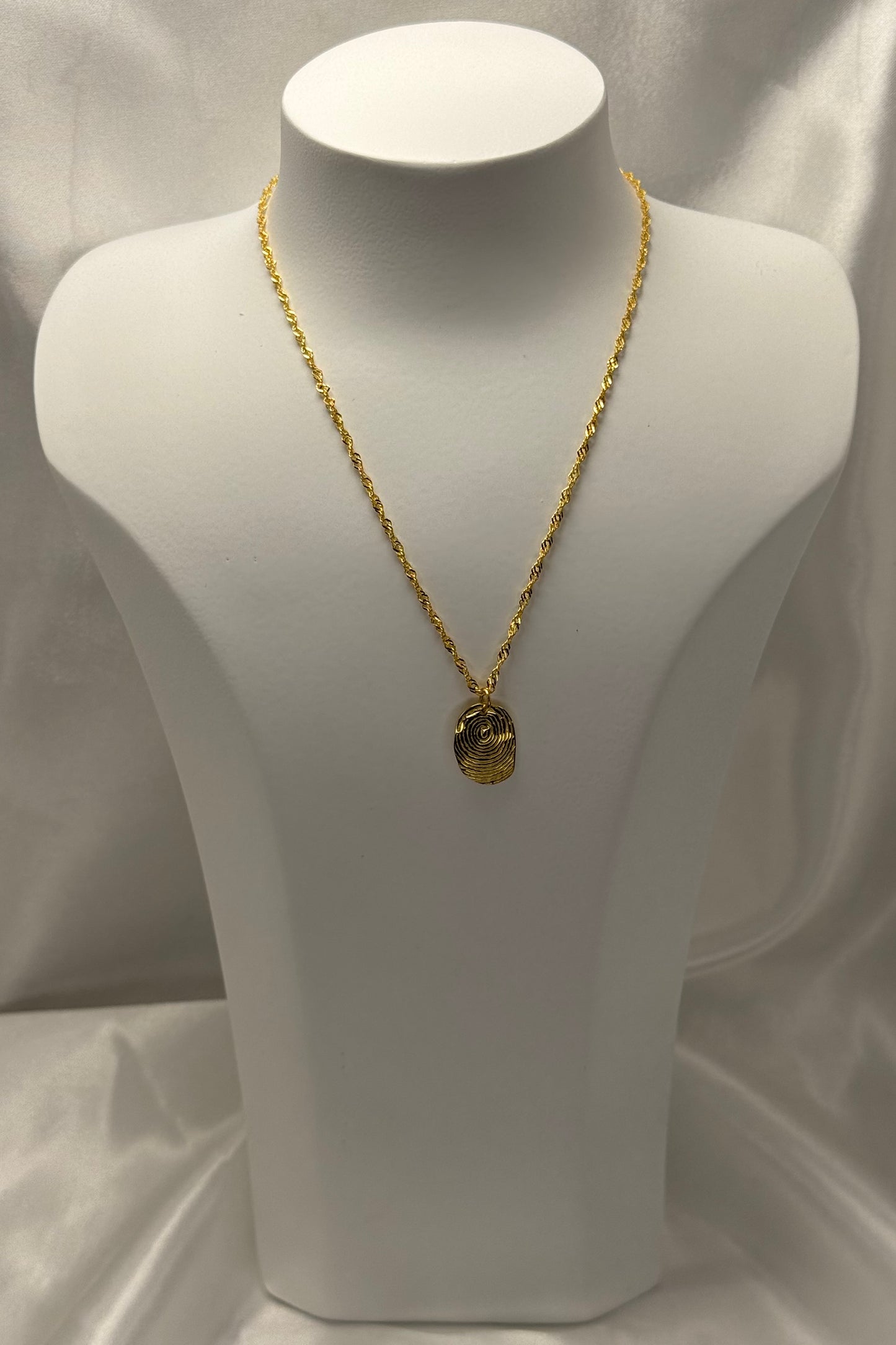 Fingerprint necklace