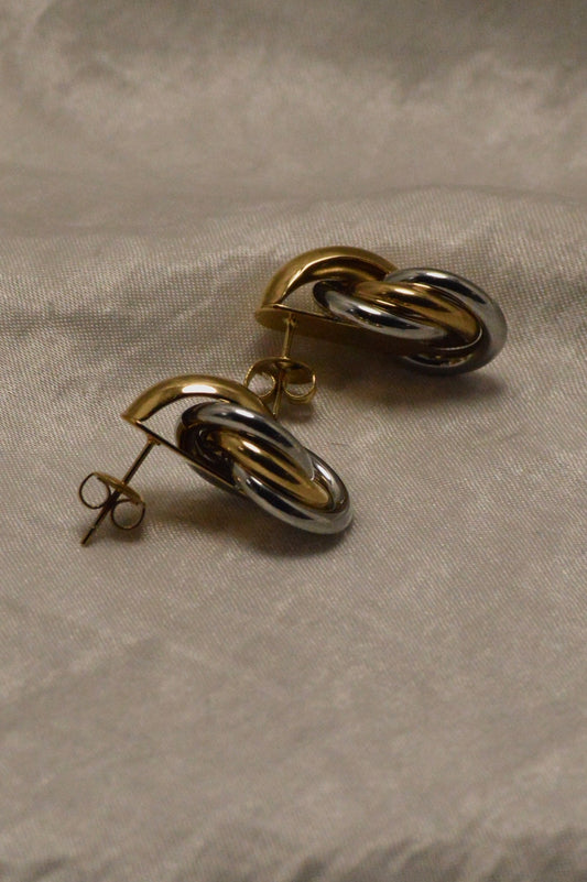 Mixed Knot earrings