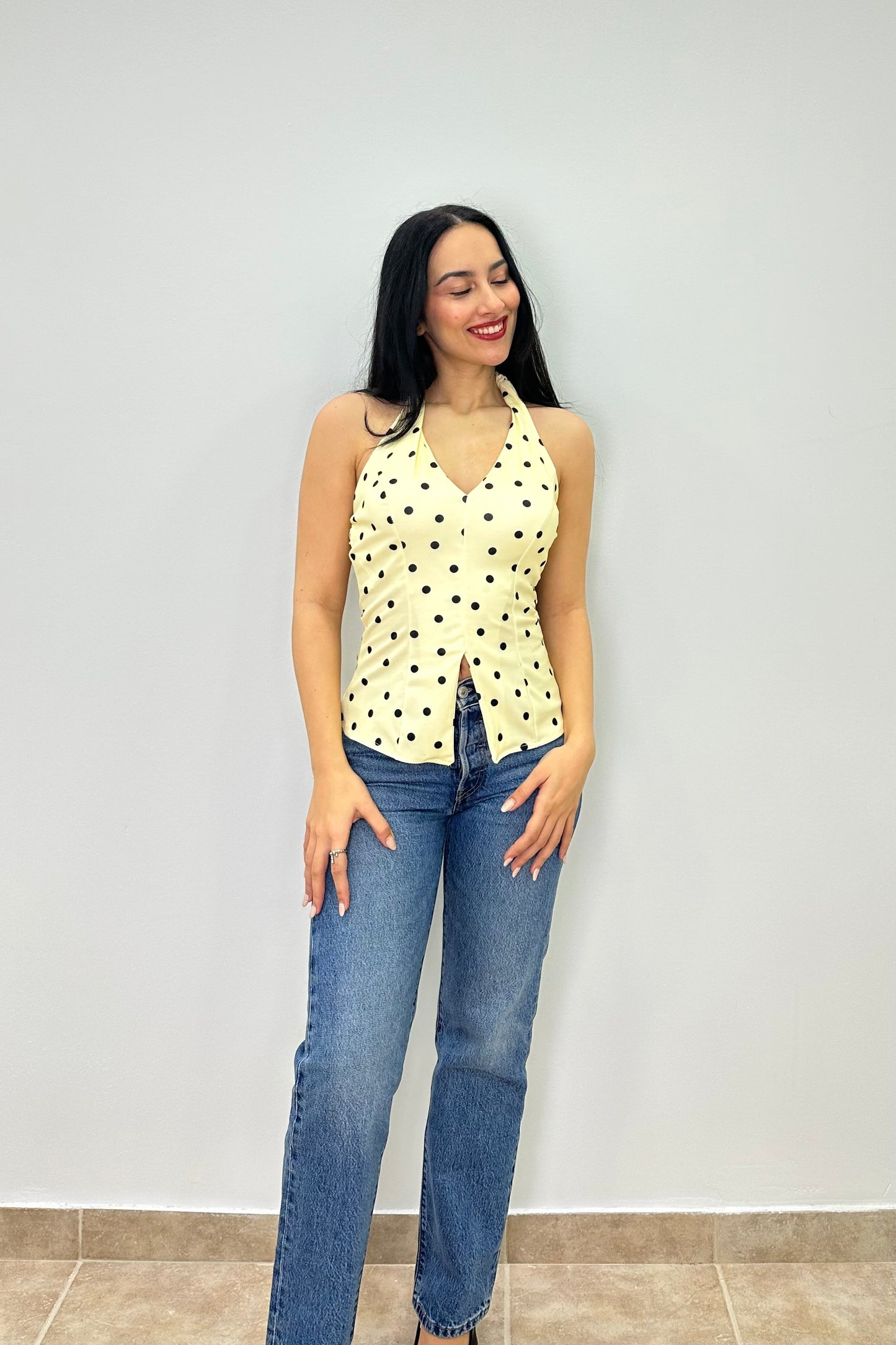 Polka dots top