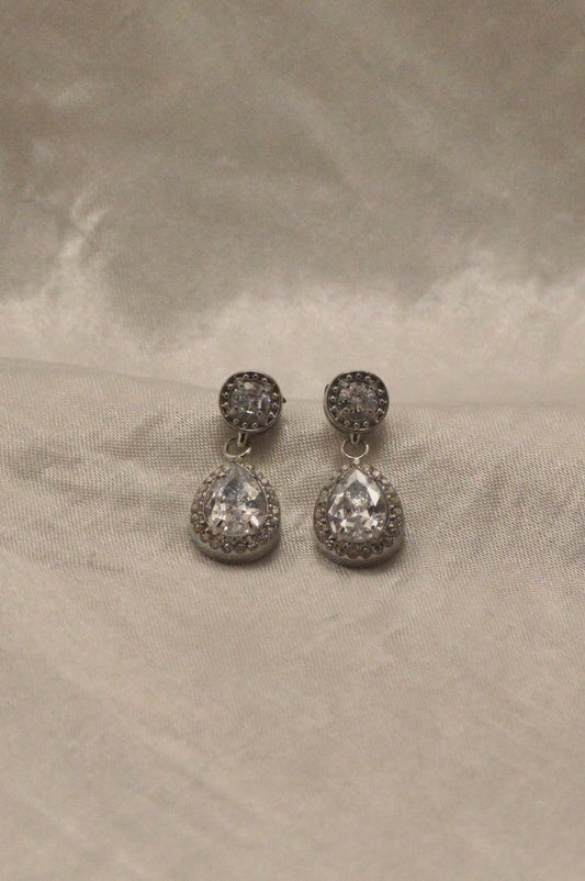 Silver Petal earrings