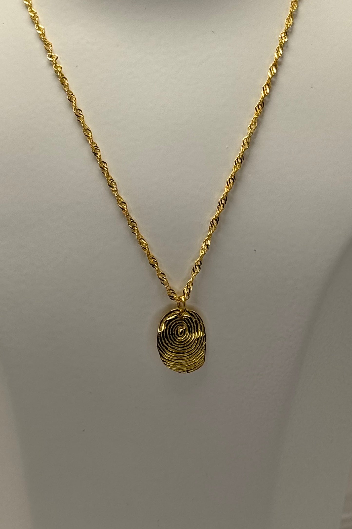 Fingerprint necklace