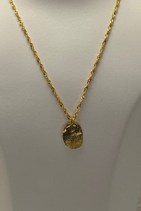 Fingerprint necklace
