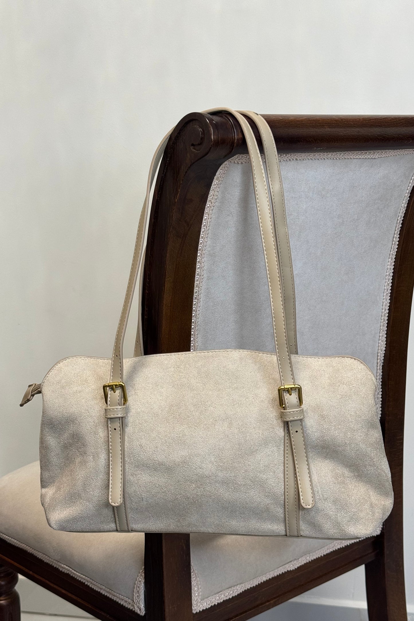 Velour Strap Details bag