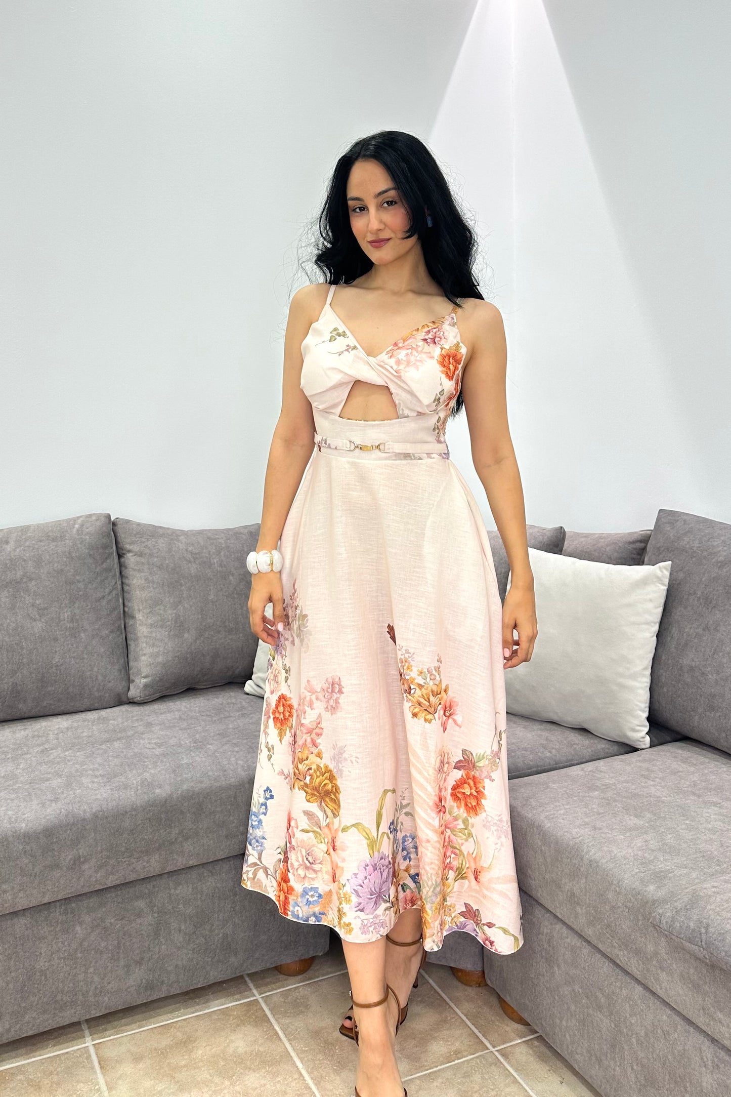 Rosalie Floral Μάξι Φόρεμα
