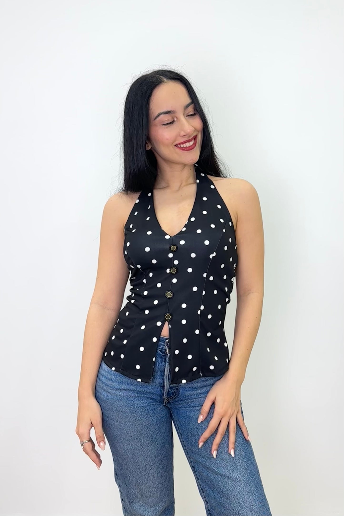Polka dots top