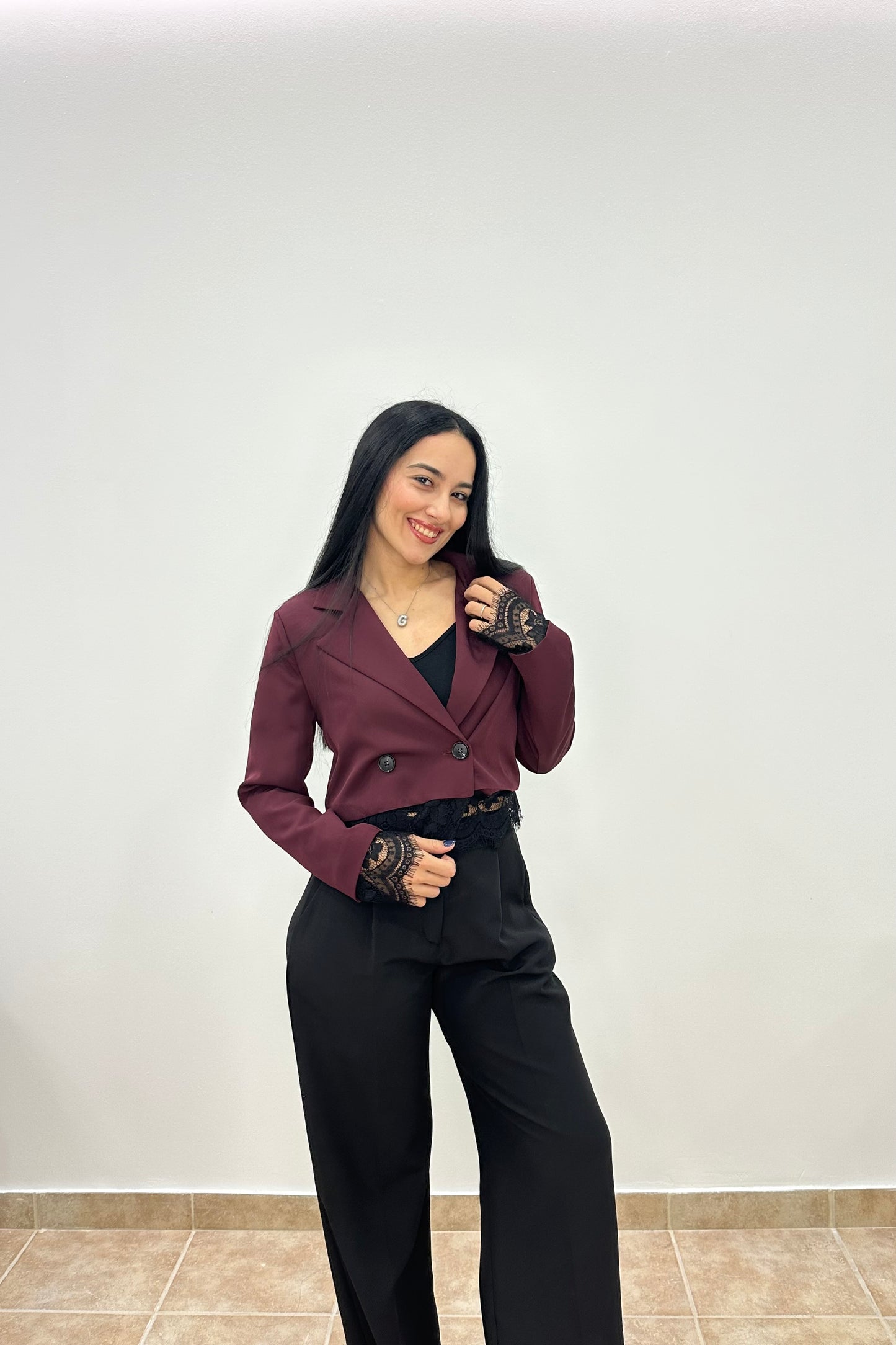 Midnight Lace Blazer