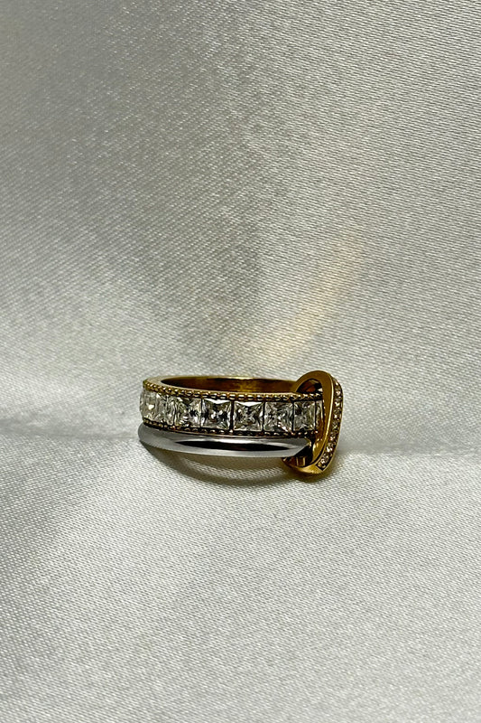 Crystal band ring