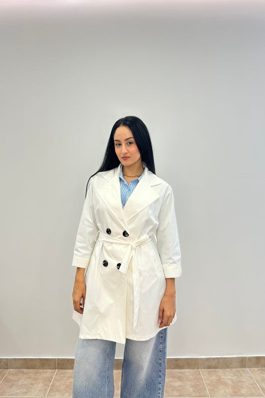 Ethereal White Trench