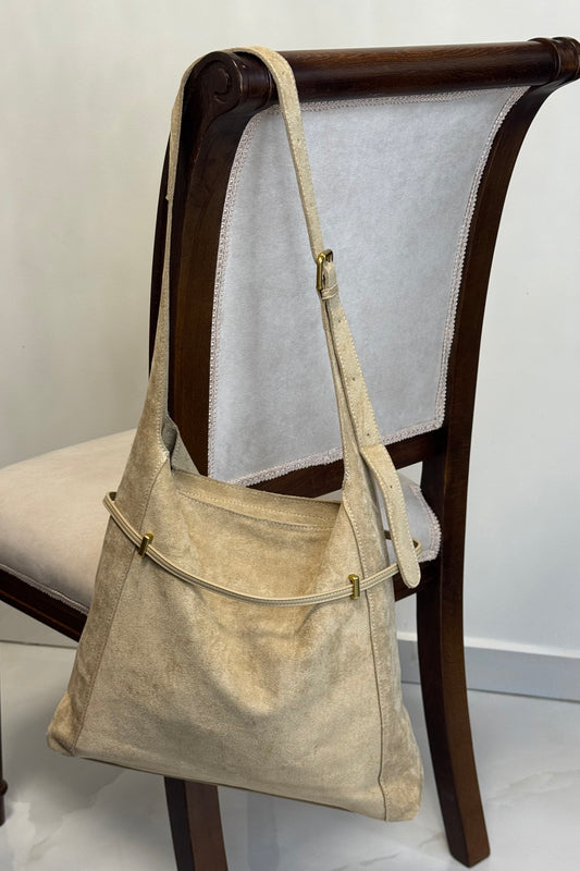 Soft Velour Shoulder Bag