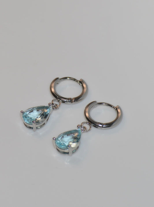 Blue Teardrop Earrings