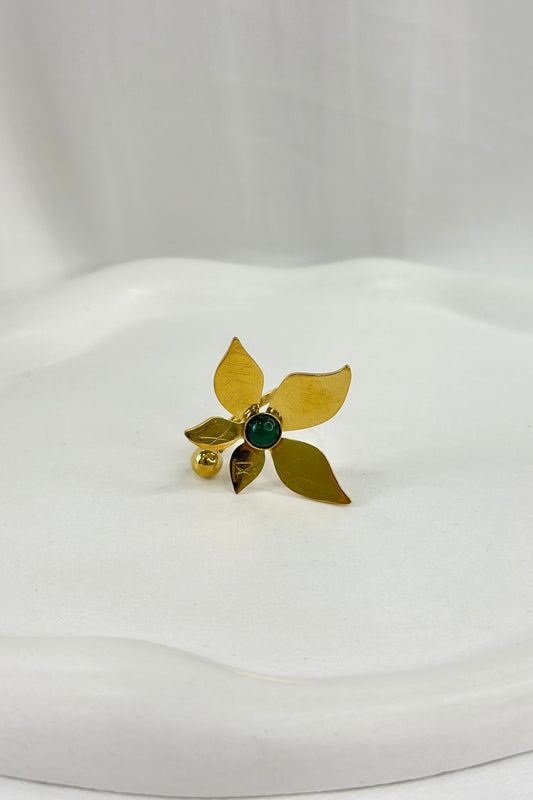 Golden Flower Ring
