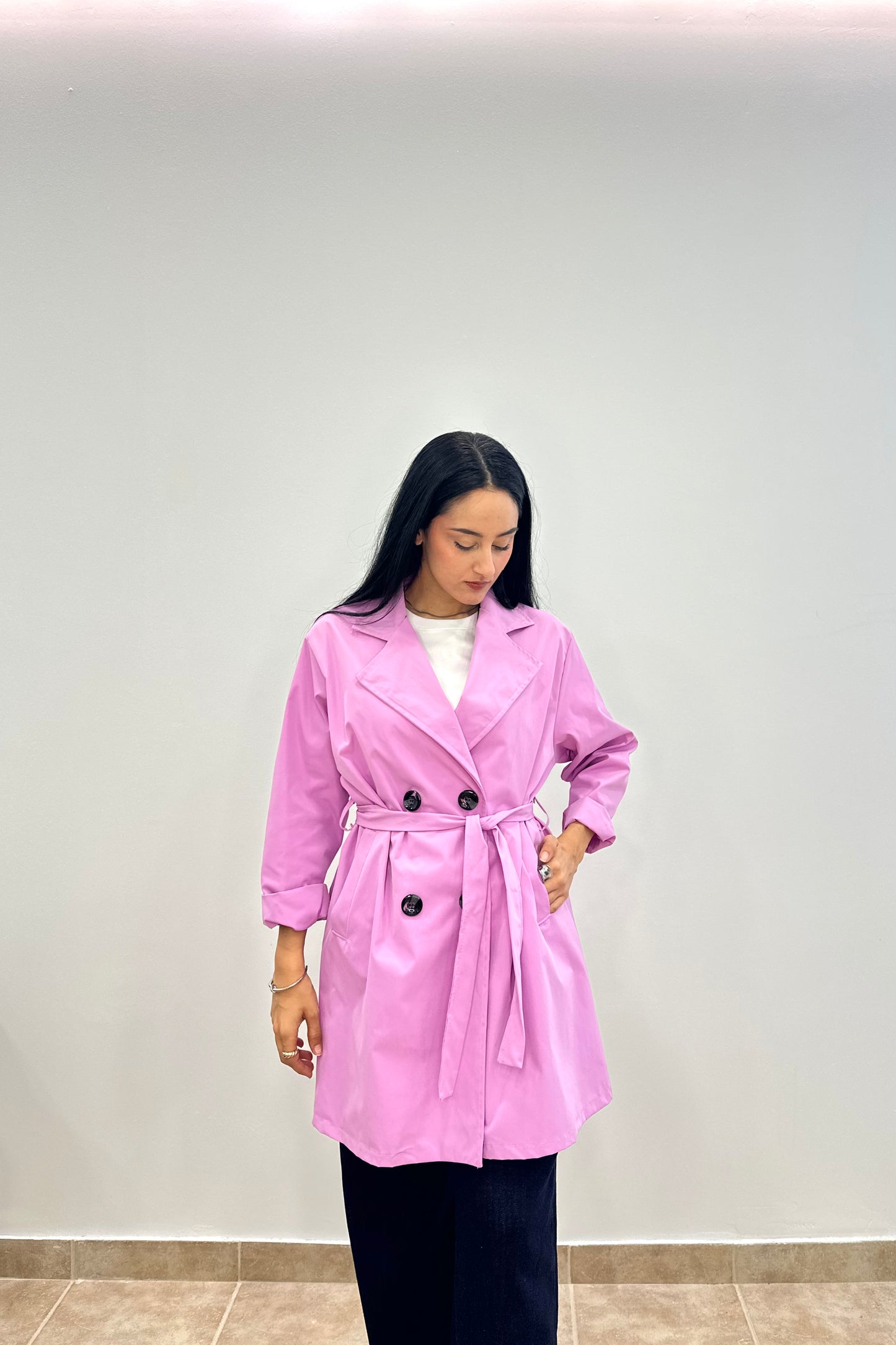 Ethereal Pink Trench