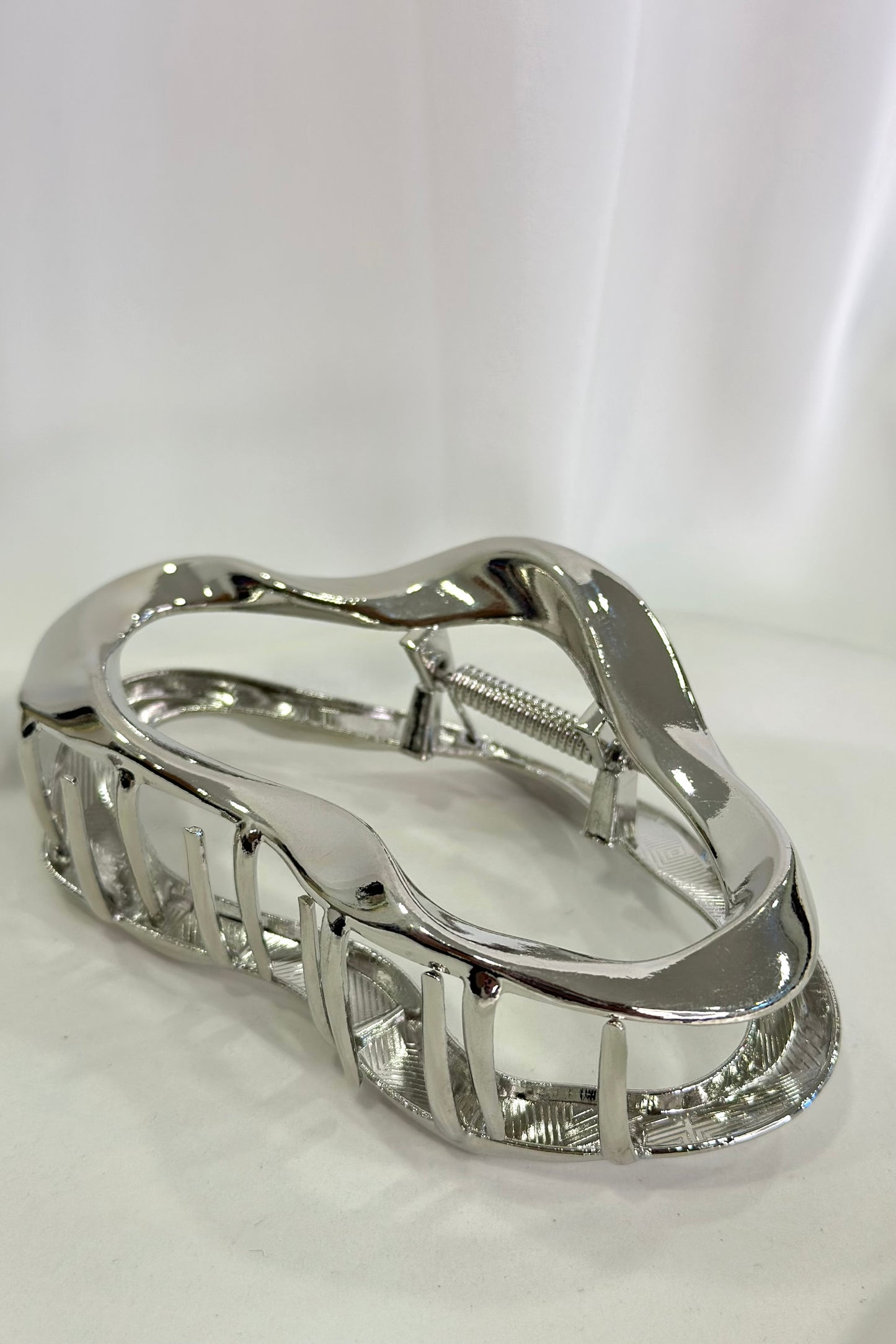 Liquid Silver Μεταλλικό Κλάμερ Μαλλιών