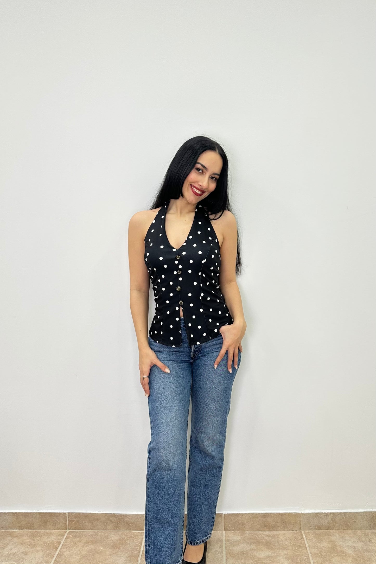 Polka dots top