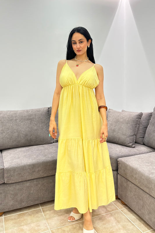 Αέρινο Μάξι Φόρεμα: Sunshine Yellow Dress
