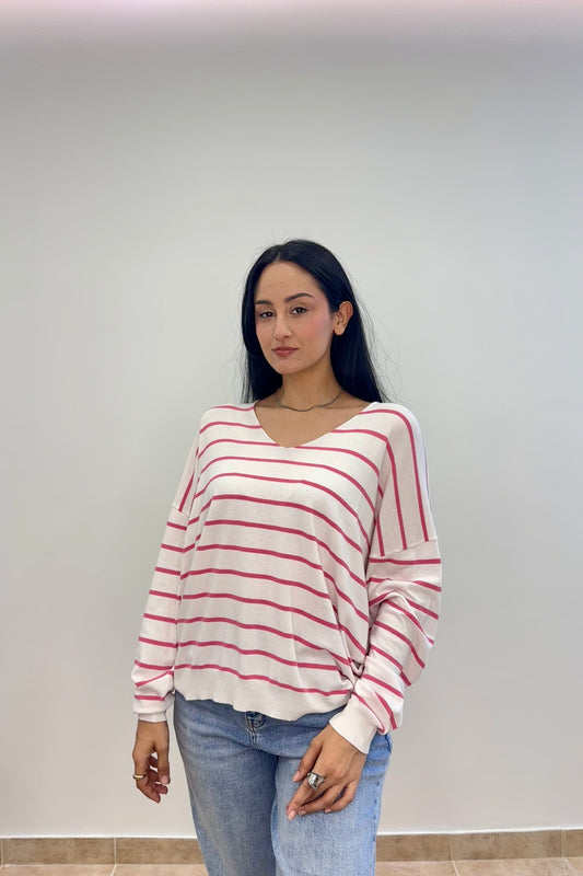 Marinière Red Top