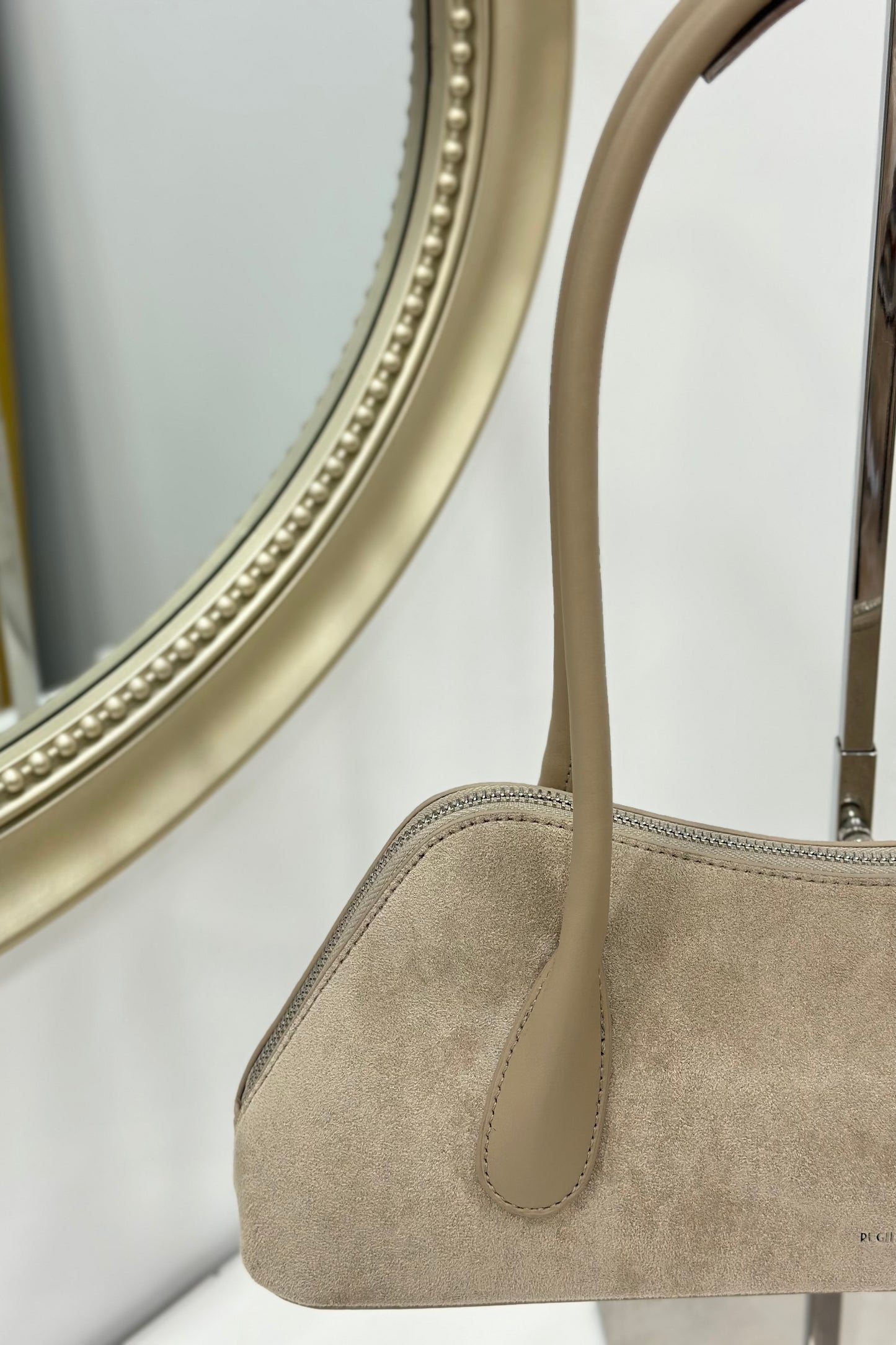 Suede Baguette Bag