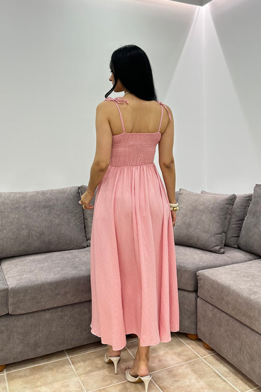 Daisy maxi φόρεμα ροζ