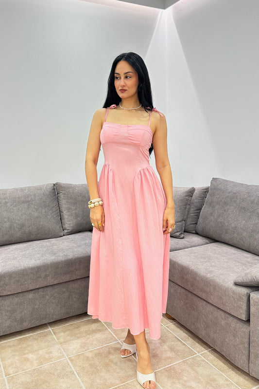 Daisy maxi φόρεμα ροζ