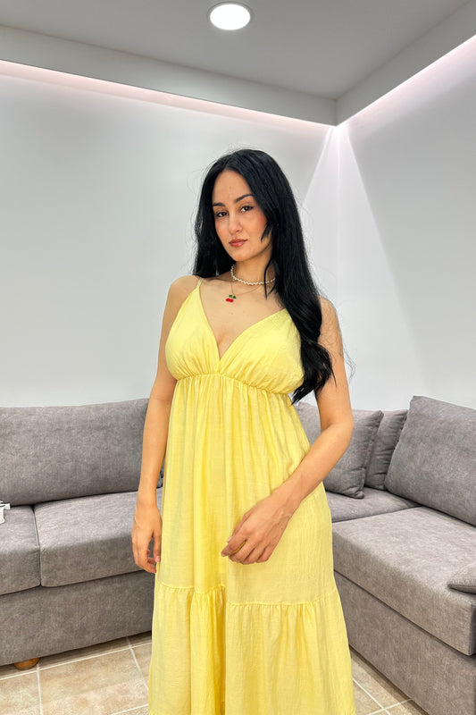 Αέρινο Μάξι Φόρεμα: Sunshine Yellow Dress
