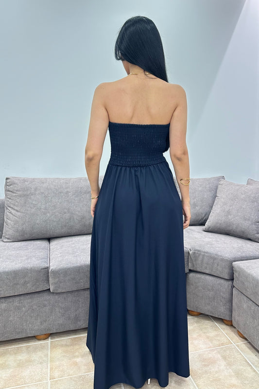 Maxi Strapless Φόρεμα Scarlet Glow Blue