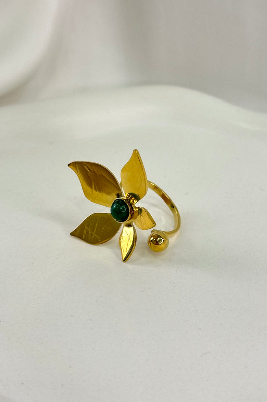 Golden Flower Ring